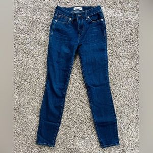 Women’s Madewell High Riser Skinny Jeans - Dark Denim